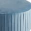 Emmy Stool with Dark Wooden Legs, Light Blue Velvet