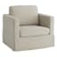 Honeybloom Langley Swivel Accent Chair, Taupe