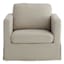 Honeybloom Langley Swivel Accent Chair, Taupe
