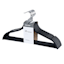 12-Piece Non-Slip Suit Hangers, Black