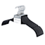 12-Piece Non-Slip Shirt Hangers, Black