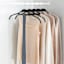 12-Piece Non-Slip Shirt Hangers, Black