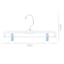 3-Piece Pant Hangers with Clips, Crystal
