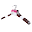 5-Piece Wood Shirt Hangers, Espresso