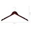 5-Piece Wood Shirt Hangers, Espresso