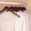 5-Piece Wood Shirt Hangers, Espresso
