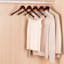 5-Piece Wood Shirt Hangers, Espresso