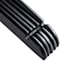 5-Piece Wood Shirt Hangers, Black