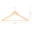 20-Piece Suit Hangers, Natural Wooden