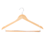 5-Piece Suit Hangers with Bar, Natural Wood