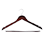 5-Piece Wooden Suit Hangers with Bar, Espresso