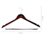 5-Piece Wooden Suit Hangers with Bar, Espresso