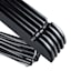 5-Piece Wooden Suit Hangers with Bar, Black