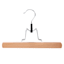 3-Piece Natural Wood Pant Hanger with Clamp