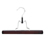 3-Piece Wood Pant Hangers with Clamp, Espresso