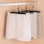 3-Piece Wooden Pant Hanger with Clamp, Black