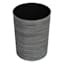 Deco Wrap Wastebasket, Black & Silver