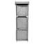 3-Drawer DIY Standing Organizer, Light Grey