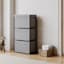 3-Drawer DIY Standing Organizer, Light Grey