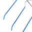 6-Layer Gel Grip Blue Shirt Hanger