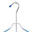 6-Layer Gel Grip Blue Shirt Hanger