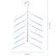 6-Layer Gel Grip Blue Shirt Hanger
