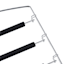 5-Tier Foam Pant Hanger, Black