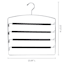 5-Tier Foam Pant Hanger, Black