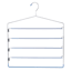 5-Tier Blue Gel Grip Clip Swing Arm Shirt Hanger