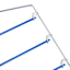 5-Tier Blue Gel Grip Clip Swing Arm Shirt Hanger