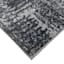 Abstract Grey Microfiber Knitted Accent Rug, 2x3