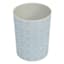 Diamond Decor Wastebasket, White & Blue