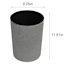 Deco Black Chevron Wastebasket, 18"