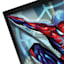 Glass Framed Spiderman Print Wall Art, 16"