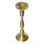 Antique Gold Taper Candle Holder, 11"