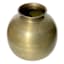 Antique Brass Metal Vase, 8"