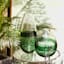 Found & Fable Green Dipped Glass Vase, 10"