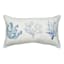 Ty Pennington Blue & Tan Welcome Hook Outdoor Lumbar Throw Pillow, 14x20