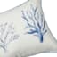 Ty Pennington Blue & Tan Welcome Hook Outdoor Lumbar Throw Pillow, 14x20