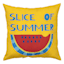 Slice of Summer Yellow Watermelon Square Outdoor Throw Pillow, 17"