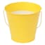Yellow Metal Citronella Bucket Candle, 12oz