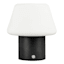White Ceramic Mushroom Lamp, 8"