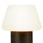 White Ceramic Mushroom Lamp, 8"