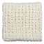 Honeybloom Ivory Chunky Knit Throw Blanket, 50x60