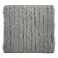 Honeybloom Dark Grey Chunky Knit Throw Blanket, 50x60