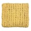 Honeybloom Yellow Chunky Knit Throw Blanket, 50x60