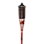 Mahogany Woven Bamboo Rope Garden Torch, 59"