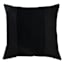 Crosby St. Black Cotton Slub & Velvet Throw Pillow, 24"