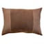 Crosby St. Brown Cotton Slub & Velvet Throw Pillow, 14x20