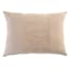 Crosby St. Taupe Cotton Slub & Velvet Throw Pillow, 14x20